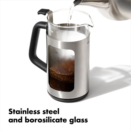 OXO 8 Cup with Grounds Lifter French Press Coffee Maker & Reviews